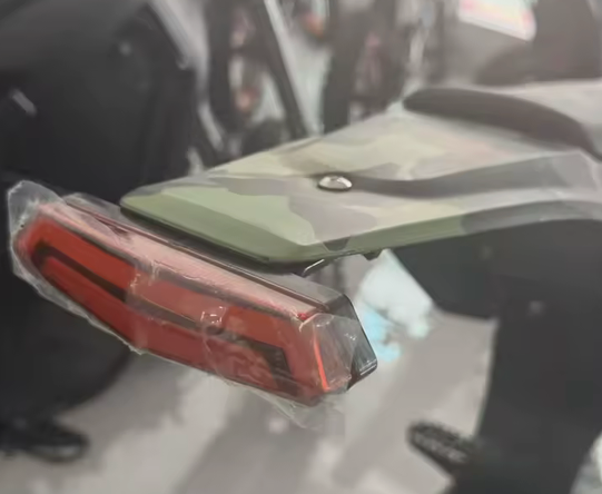 Electric Mini Dirt Bike Camo - tail light detail