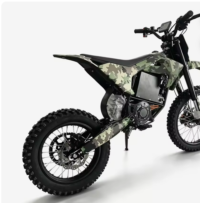 Electric Mini Dirt Bike Camo - rear detail