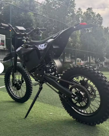 Electric Mini Dirt Bike Black - side profile