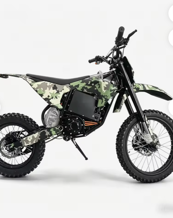 Electric Mini Dirt Bike Camo - full side profile