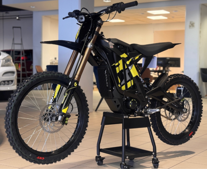 Sur-Ron Light B X 2026 — front angle on stand